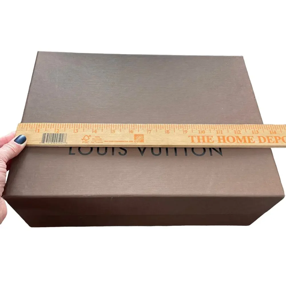 Louis Vuitton Gift Box Authentic Large Empty Storage Brown Imperfect READ